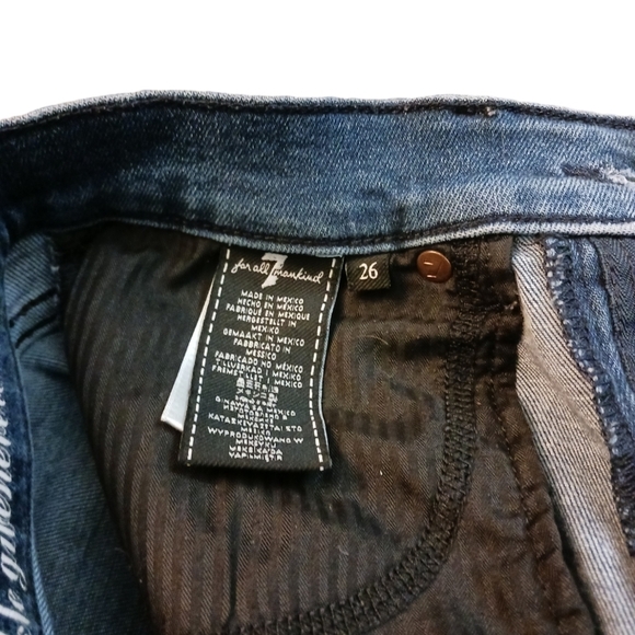 7 For All Mankind Jeans Guinevere High Waist Ankle Jeans - Picture 8 of 9